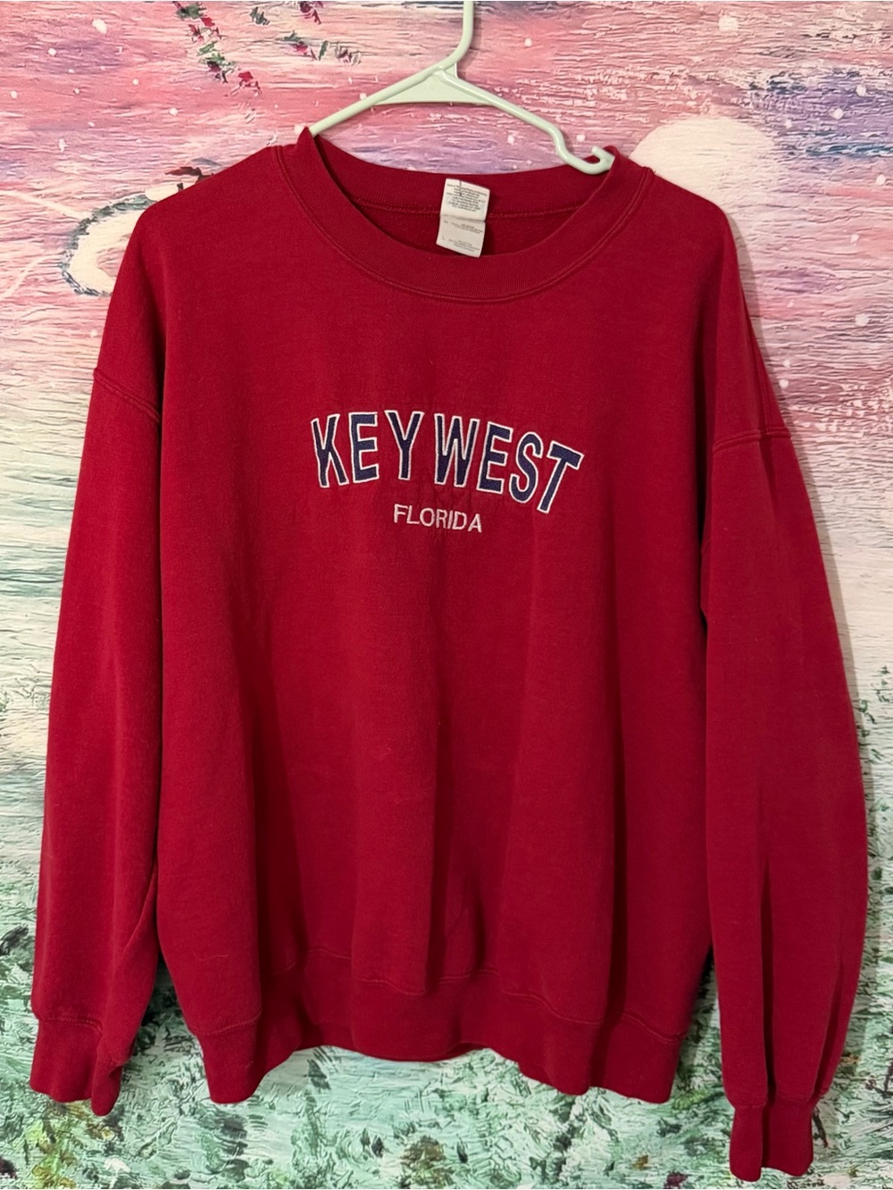 Key West Florida Red Crewneck Sweatshirt - Unbranded